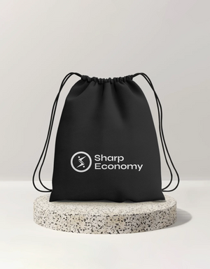 Sharp Economy drawstring bag